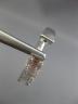 ESTATE LARGE 2.38CT DIAMOND 18KT WHITE GOLD 3D OVAL HOOP HUGGIE HANGING EARRINGS