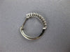 ESTATE .25CT DIAMOND 14KT WHITE GOLD 3D ROUND CLASSIC HUGGIE HOOP EARRINGS