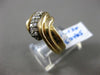 ESTATE WIDE .33CT ROUND DIAMOND 14KT YELLOW GOLD 3D MULTI WAVE LOVE KNOT RING