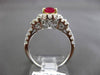 ANTIQUE 1.79CT DIAMOND & AAA RUBY 18KT TWO TONE GOLD 3D FILIGREE ENGAGEMENT RING