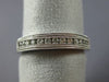 ESTATE .25CT DIAMOND 14K WHITE GOLD 3D CLASSIC MILGRAIN CHANNEL ANNIVERSARY RING