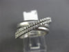ESTATE WIDE .54CT DIAMOND 14KT WHITE GOLD 3D MULTI ROW CRISS CROSS INFINITY RING