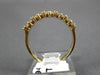 ESTATE .75CT DIAMOND 14KT YELLOW GOLD 3D CHANNEL 5 STONE ANNIVERSARY RING #1694