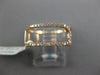 ESTATE WIDE .15CT ROUND DIAMOND 14KT ROSE GOLD 3D CLASSIC DOUBLE ROW FUN RING