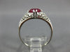 ANTIQUE 1.0CT AAA RUBY PLATINUM CLASSIC ROUND SOLITAIRE FILIGREE ENGAGEMENT RING