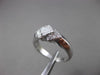 ESTATE WIDE .35CT ROUND & PRINCESS DIAMOND 14KT WHITE GOLD FUN RING #23473