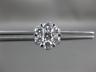 ESTATE LARGE 2.0CT DIAMOND 14KT WHITE GOLD 3D FLOWER SCREW BACK STUD EARRINGS