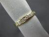 ESTATE .42CT DIAMOND 14KT YELLOW GOLD 3D CLASSIC CHANNEL ANNIVERSARY RING #14595