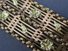 ANTIQUE WIDE 18KT YELLOW & ROSE GOLD HANDCRAFTED FLORAL FILIGREE BRACELET #22301