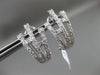 ESTATE LARGE 1.16CT DIAMOND 18KT WHITE GOLD MULTI ROW BRANCH CLIP ON EARRINGS