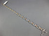 ESTATE .50CT DIAMOND 14KT WHITE & ROSE GOLD 3D INFINITY FILIGREE TENNIS BRACELET