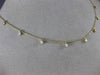 ESTATE .50CT DIAMOND 14KT YELLOW GOLD CLASSIC BY THE YARD FLOATING LOVE NECKLACE