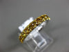 ESTATE 1.74CT AAA YELLOW SAPPHIRE 14KT WHITE GOLD 3/4 ETERNITY ANNIVERSARY RING
