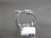 ESTATE EXTRA LARGE 1.49CT DIAMOND 18K WHITE GOLD MULTI ROW HEART PEAR SHAPE RING