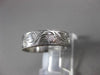 ANTIQUE 14K WHITE GOLD 3D HANDCRAFTED FILIGREE ETERNITY WEDDING BAND RING #23258