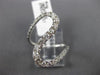 ESTATE LARGE .81CT DIAMOND 18KT WHITE GOLD 3D CLASSIC SWIRL JOURNEY LOVE RING