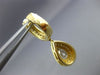 ESTATE .36CT DIAMOND 14KT WHITE & YELLOW GOLD TEAR DROP ROPE HANGING EARRINGS