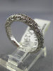 ESTATE .50CT DIAMOND 14KT WHITE GOLD 3D DOUBLE SIDED ETERNITY ANNIVERSARY RING