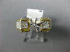 ESTATE WIDE 1.41CT DIAMOND 14KT 2 TONE GOLD 6 PRONG SEMI MOUNT ENGAGEMENT RING