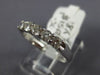 ESTATE .50CT DIAMOND 18KT WHITE GOLD 3D CLASSIC 5 STONE WEDDING ANNIVERSARY RING