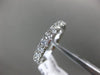 ESTATE 1.40CT DIAMOND 14KT WHITE GOLD 3/4 ETERNITY COMFORT FIT ANNIVERSARY RING