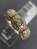 ESTATE .57CT ROUND CUT DIAMOND 14KT ROSE GOLD CLASSIC FILIGREE ANNIVERSARY RING