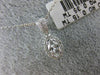 ESTATE .50CT ROUND & MARQUISE DIAMOND 14KT WHITE GOLD 3D HALO FLOATING PENDANT