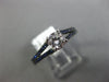 ESTATE .73CT DIAMOND & AAA SAPPHIRE 14KT WHITE GOLD 3D FILIGREE ENGAGEMENT RING