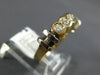 ESTATE .38CT DIAMOND 14KT YELLOW GOLD 5 STONE SEMI BEZEL ANNIVERSARY RING #4364