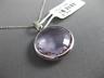 ESTATE LARGE 14.57CT DIAMOND & AAA AMETHYST 14KT WHITE GOLD 3D FLOATING PENDANT