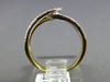 ESTATE .15CT DIAMOND 18KT WHITE & YELLOW GOLD 3D SEMI INFINITY LOVE KNOT RING