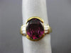 ESTATE WIDE 2.86CT DIAMOND & AAA AMETHYST 18K YELLOW GOLD ENGAGEMENT RING #21699