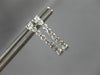 ESTATE .50CT DIAMOND 14KT WHITE GOLD 3D CLASSIC OVAL INSIDE OUT HOOP EARRINGS