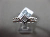 ESTATE .34CT ROUND & PRINCESS DIAMOND 14KT WHITE GOLD 3D FRIENDSHIP PROMISE RING