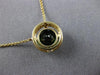 ESTATE LARGE 2.14CT DIAMOND & AAA GREEN GARNET 14KT YELLOW GOLD 3D HALO NECKLACE