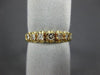 ESTATE .42CT DIAMOND 14KT YELLOW GOLD 7 STONE FILIGREE ANNIVERSARY RING #2771