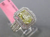 ESTATE LARGE GIA 2.03CT DIAMOND 18KT TWO TONE GOLD OCTAGON HALO ENGAGEMENT RING