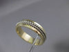 ESTATE 14KT WHITE & YELLOW GOLD HANDCRAFTED ROPE WEDDING BAND RING 6mm #23194