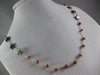 ANTIQUE LONG AAA HEMATITE & RUBY 18KT YELLOW GOLD 3D SHOOTING STAR FUN NECKLACE
