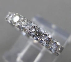 ESTATE 1CTW DIAMOND 18K WHITE GOLD FILIGREE WEDDING ANNIVERSARY RING FVVS #21534