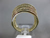 ESTATE LARGE 1.0CT DIAMOND 14K YELLOW GOLD 3D MULTI ROW CLASSIC ANNIVERSARY RING