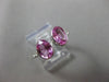 ANTIQUE LARGE 2.04CT DIAMOND & PINK SAPPHIRE 14KT WHITE GOLD TENSION RING #19113