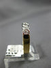 ESTATE .25CT DIAMOND 14KT WHITE & YELLOW GOLD S SHAPE ANNIVERSARY RING #11875