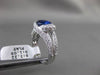 ESTATE LARGE 4.31CT DIAMOND & AAA SAPPHIRE PLATINUM TENSION 3D ENGAGEMENT RING