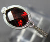 ESTATE 1.62CT DIAMOND & AAA GARNET 14K WHITE GOLD 3D FILIGREE SEMI ETERNITY RING