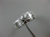 WIDE 1.18CT ROUND & BAGUETTE DIAMOND 18KT WHITE GOLD SEMI MOUNT ENGAGEMENT RING