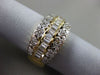 ESTATE WIDE 1CT ROUND & BAGUETTE DIAMOND 14KT YELLOW GOLD FLOWER BUTTERFLY RING