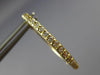 ESTATE .54CT DIAMOND 14KT YELLOW GOLD 3D HOOP HUGGIE HANGING EARRINGS #16814