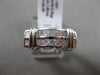 ESTATE WIDE 1CT PRINCESS CUT DIAMOND 14KT WHITE GOLD SEMI DOME ANNIVERSARY RING