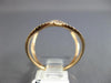 ESTATE WIDE .29CT DIAMOND 18KT ROSE GOLD 3D OPEN STAR FLOWER INFINITY LOVE RING
